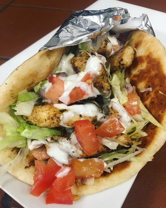 Marinated Chicken Taco.